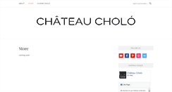 Desktop Screenshot of chateaucholo.com