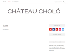 Tablet Screenshot of chateaucholo.com